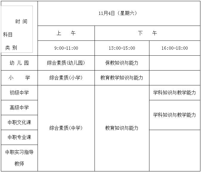 2017年下半年中小学教师资格考试（笔试）报名公告